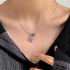 Ladies Light Luxury Bowknot Necklace Clavicle Chain, Specification:XL2076