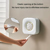 Large Capacity Kitchen Cling Wrap Organiser Wall Mounted Shower Cap Storage Shelf(White)