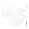 Acrylic Makeups Manicure Transparent Palette With Color Stick, Specification: Round Plate+Stick
