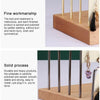 Solid Wood Earrings Storage Rack Display Stand, Style: 3 Layers(Gold)