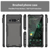 For Google Pixel 6 Pro Armor Glaze PC Hybrid TPU Phone Case(Black)