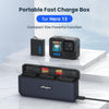 For GoPro HERO13 Black aMagisn Battery Charging Box Triple Slot Charging Case
