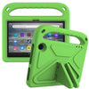 For Amazon Fire 7 2022 Handle EVA Shockproof Tablet Case with Triangle Holder(Green)