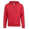Zipper Cardigan Hooded Sweater Autumn Winter Fleece Coat Couple Sweatshirt, Size: XXXL(Red)