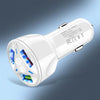 YSY-395KC QC3.0 3 USB 35W High Power Vehicle Charger / Mobile Phone Tablet Universal Vehicle Charger(White)