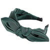 Rabbit Ears Cloth Bow Headband Girls Hair Hoop Bands Accessories(Dark green)
