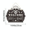 Halloween Door Sign Haunted House Horror Atmosphere Decoration, Style: Skull