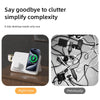 C30 15W 3 in 1 Magnetic Wireless Charger with Night Light(White)