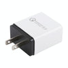 AR-QC-03 2.1A 3 USB Ports Quick Charger Travel Charger, US Plug(Black)