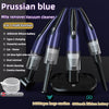 4 In 1 12000pa Wireless  Mini Handheld Car Vacuum Cleaner Mite Remover(Navy Blue)