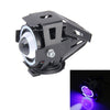 U7 10W 1000LM CREE LED Life Waterproof Headlamp Light with Angel Eyes Light for Motorcycle / SUV, DC 12V(Blue Light)