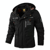 Men Casual Jacket Autumn And Winter Hooded Jacket, Size: XXXL(Black)
