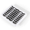 16pairs /Box Natural Long False Eyelashes Fluffy 3D Mink Lashes, Spec: L100