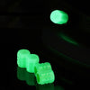 4pcs / Set Luminous Tire Valve Cap Electric Motorcycle Vacuum Tire Valve Cover, Style: Split Effect(Blue)