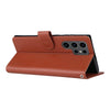 For Samsung Galaxy S25 Ultra 5G 3-Card Slots Multifunctional Leather Phone Case(Brown)