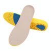 086 PU Silicone Sweat-absorbent Breathable Shock-absorbing Sports Full Shoe Pads Cuttable Increase Insole, Size:45-46(Yellow Bottom Gray Surface)