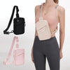 Outdoor Sports Chest Bag Lightweight Cell Phone Crossbody Packs(Black)