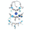 DIY Kids Bracelet Set Marine Beaded Set Box(Blue)