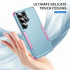 For Samsung Galaxy S25 Ultra 5G TPU + PC Shockproof Protective Phone Case(Grey Green + Pink)