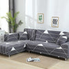 Fabric High Elastic All Inclusive Lazy Sofa Cover, Size: 2 Persons(Gray Space)