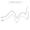 2 Sets Women Minimalist Small Love sharp Link Chain Bracelets(silver)