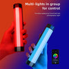 LUXCeO RGB Colorful Photo LED Stick Video Light APP Control Adjustable Color Temperature Waterproof Handheld LED Fill Light with Remote Control(Black)