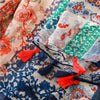 180 X 85cm  Women Cotton And Linen Scarf Retro Splicing Bohemian Printed Silk Shawl SL1906-052