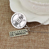 Sport Barbell Dumbbell Pendant Jewelry Lover Friend Bodybuilding Necklaces for Men Women(N252)