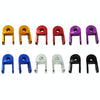 1pair Motorcycle Electric Vehicle Modification Accessories Small CNC Aluminum Alloy Shock Absorption Increaser(Purple)