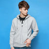 Zipper Cardigan Hooded Sweater Autumn Winter Fleece Coat Couple Sweatshirt, Size: XXXL(Black)