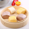 Bamboo Bun Steamer Food Veggie Steamer Basket, Size: 27cm Cover