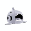 Shark Pet Bed Grey Small Dog Cat House Warm Soft S 42cm