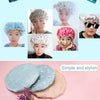 Thick Waterproof Bath Hat Double Layer Shower Hair Cover Women Supplies Shower Caps, Size:28cm(Blue Small Flower)