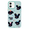 For iPhone 12 Skin Feeling Jelly TPU Hybrid PC Phone Case(Puppy Hat Light Green)