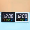 G2000 Color Screen Date Temperature Display Alarm Clock Desk Clock(Black)