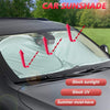 160x86cm Car Double Circle Sun Visor Heat Insulation Sun Protection Sun Block