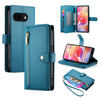 For Samsung Galaxy A26 5G Nine Card-slot Zipper Wallet Bag Leather Phone Case(Blue)