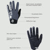 WEST BIKING YP0211214 Long Finger Shock Absorption Non-Slip Touch Screen Gloves Cycling Sports Gloves, Size: L(Black)