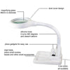 White LED Desk Lamp Desktop Magnifying Glass Work Lamp(EU Plug)