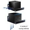 Set Top Box Wall Storage Mount For Amazon Fire TV(Half-transparent Tea Black)