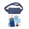 Multi-function Universal Outdoor Mobile Phone Bag Shoulder Bag Waist Bag, Size: 11 x 20cm (Dark Blue)