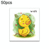 50 PCS Children Cartoon Animal Flower Arm Sticker Water Transfer Tattoo Sticker(W-073)