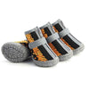 Dog Shoes Breathable Non-Slip, Black & Orange, 3.3x4cm (4 Pack)