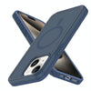 For iPhone 15 Plus Shockproof MagSafe Armor PC Hybrid TPU Phone Case(Ink Blue)