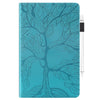 For Samsung Galaxy Tab S9 / S9 FE Life Tree Series Horizontal Flip Leather Tablet Case(Lake Blue)