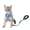 Blue Bow Cat Harness & Leash - Adjustable, Breathable (5-20 lbs)
