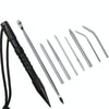 Umbrella Rope Needle Marlin Spike Bracelet DIY Weaving Tool, Specification: 9 PCS / Set Black