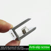 10 PCS Zinc Alloy Bright Fixed Bracket Connection 12mm Cylindrical Double-sided Glass Fixing Clamp
