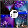 Bluetooth Crystal Magic Ball Stage Light with Remote Control, US Plug(White)
