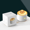HX-130 Colorful Night Light Planet Desktop Flame Aromatherapy Humidifier, Spec: EU Plug(White)